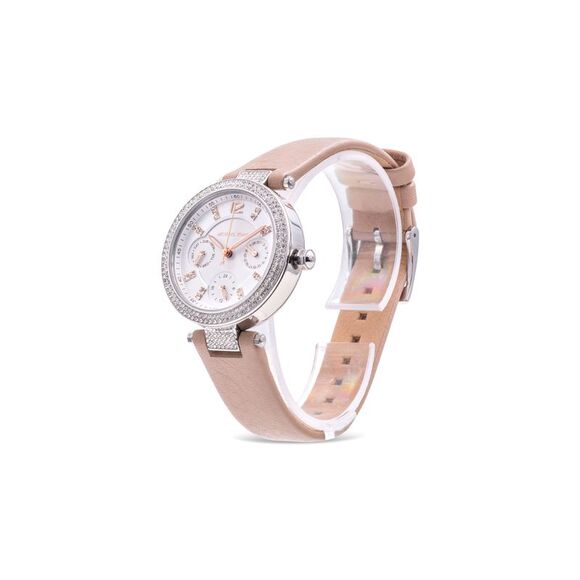 Michael Kors Parker Multifunction Truffle Leather Ladies Watch